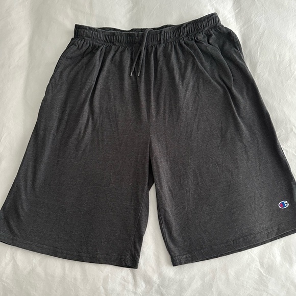 Champion Men's Dark Grey Shorts, elastic, pockets, draw string, size XL T - Picture 1 of 5